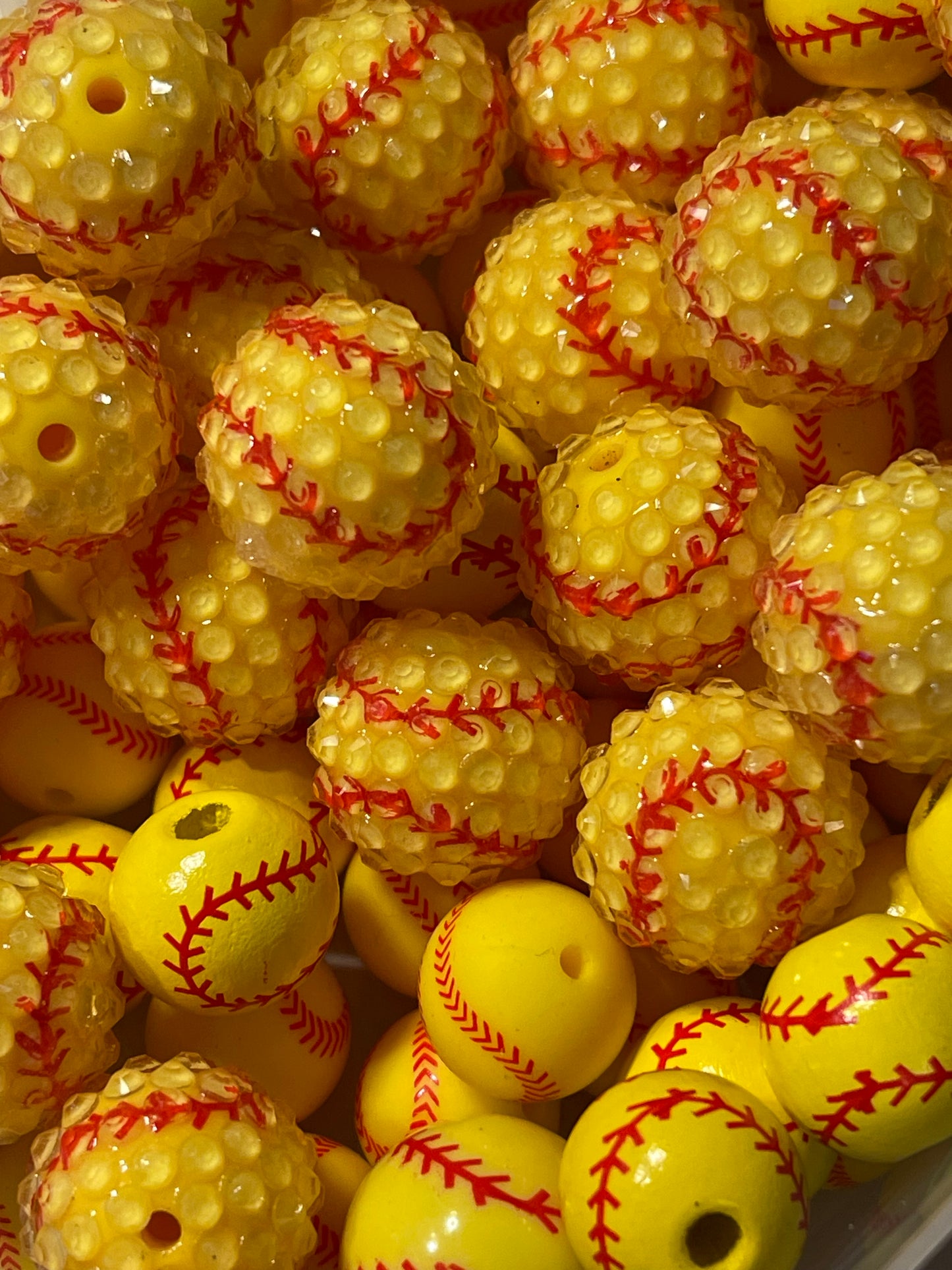 Mixed Softball Beads