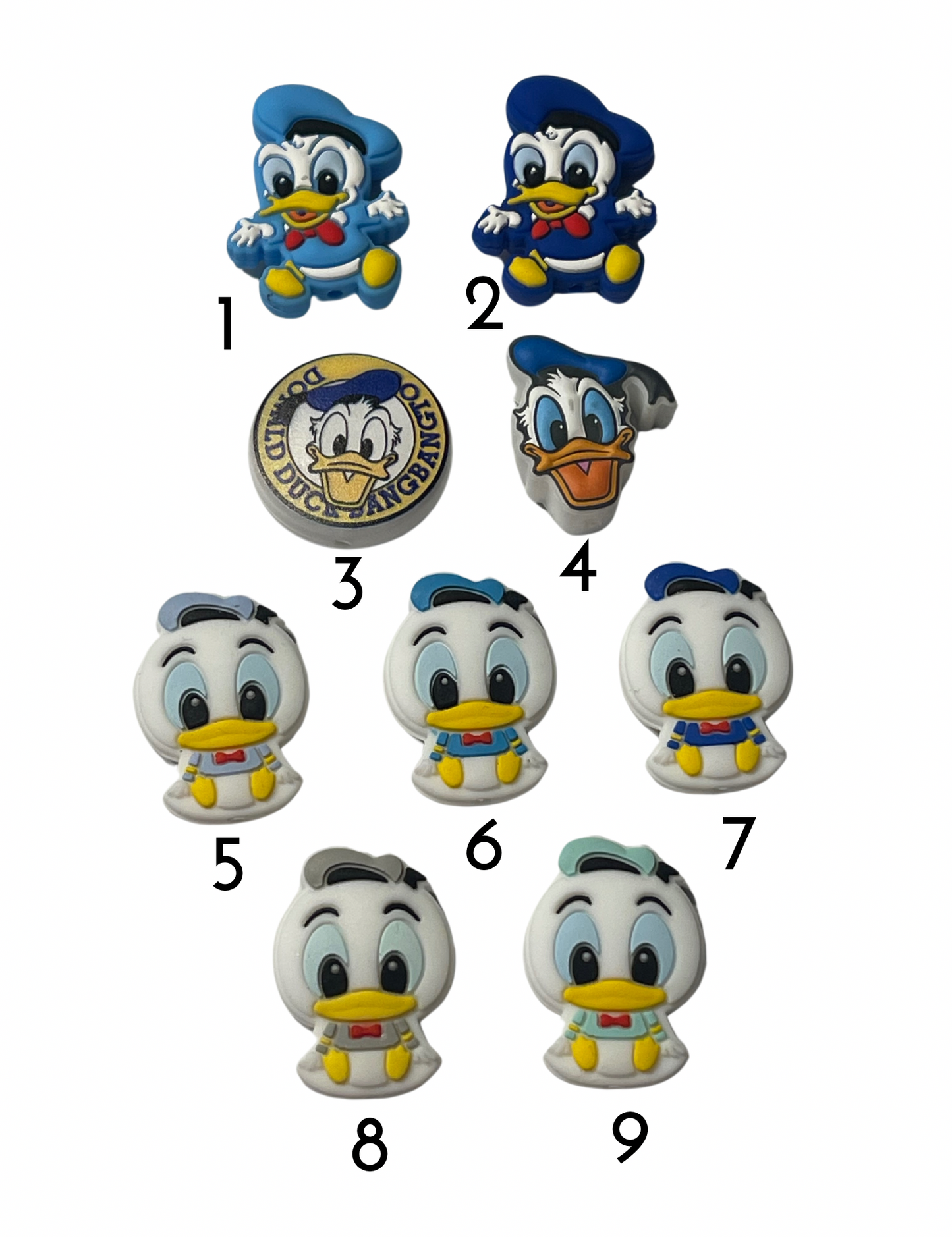 Donald Duck and friends 9 Styles