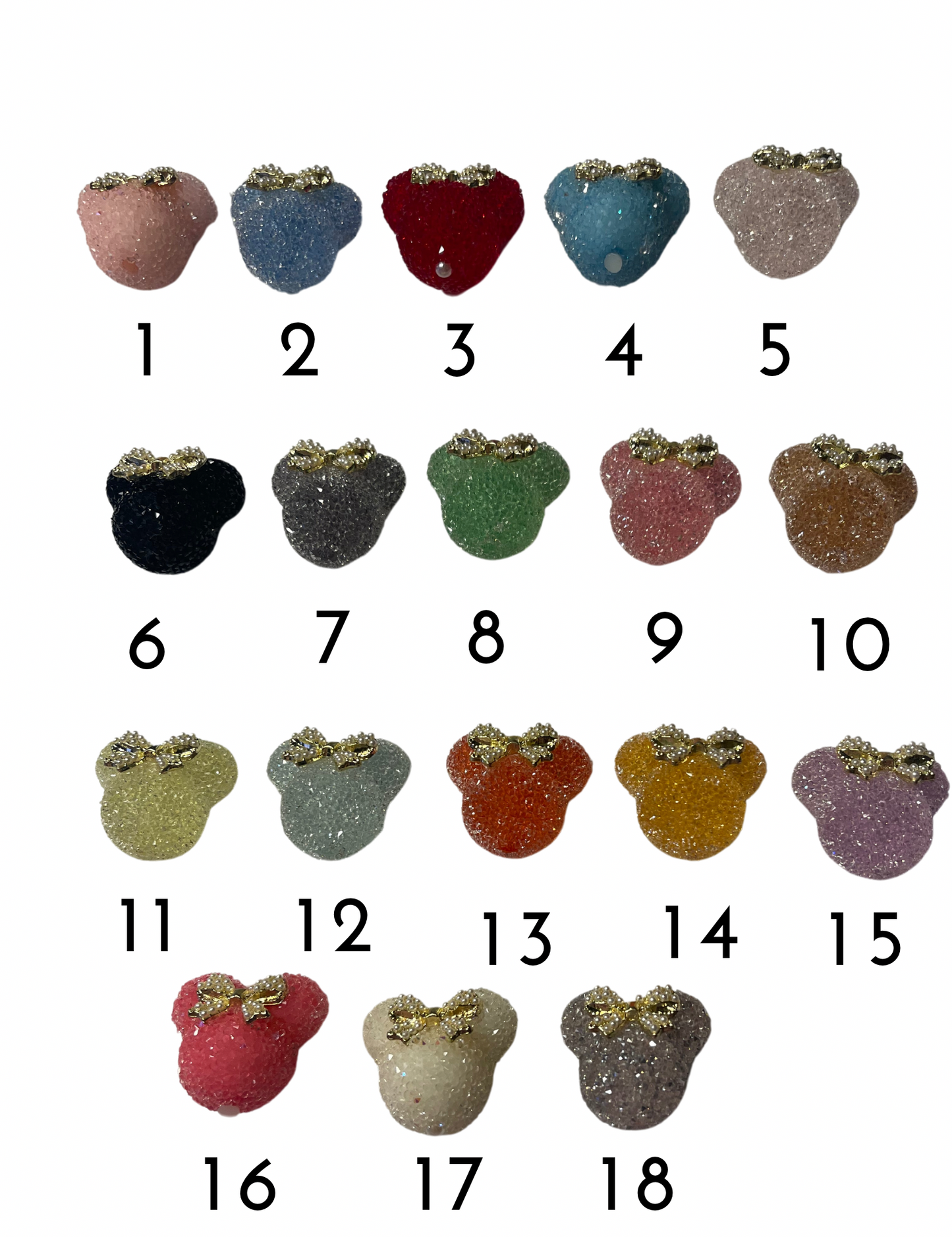 Bling Minnie heads 18 Styes