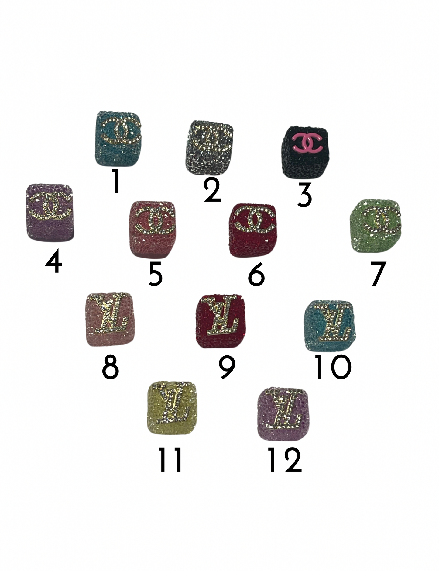 Designer CC and LV Cubes 12 Styles