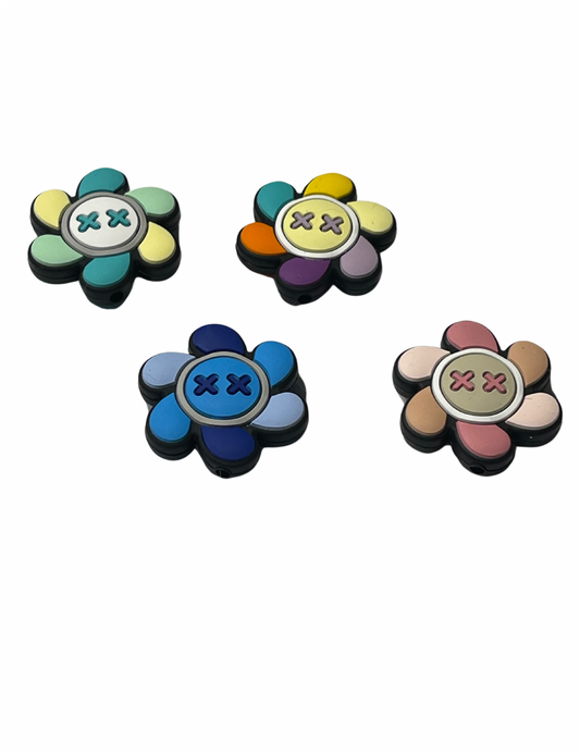 Flowers xx in center 4 colors