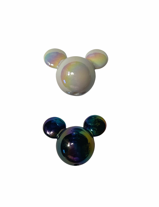 Glass Mickey Heads 2 Colors