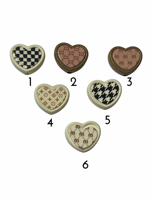 Designer Porcelain Hearts 6 Styles