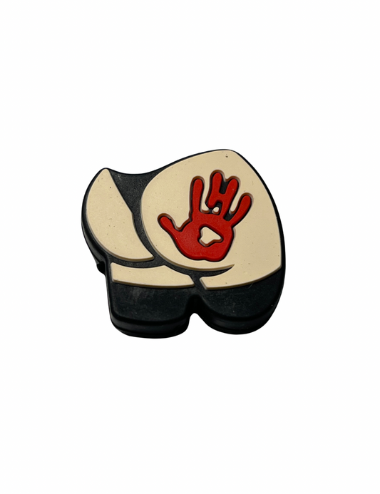 Red Hand On Butt Cheek