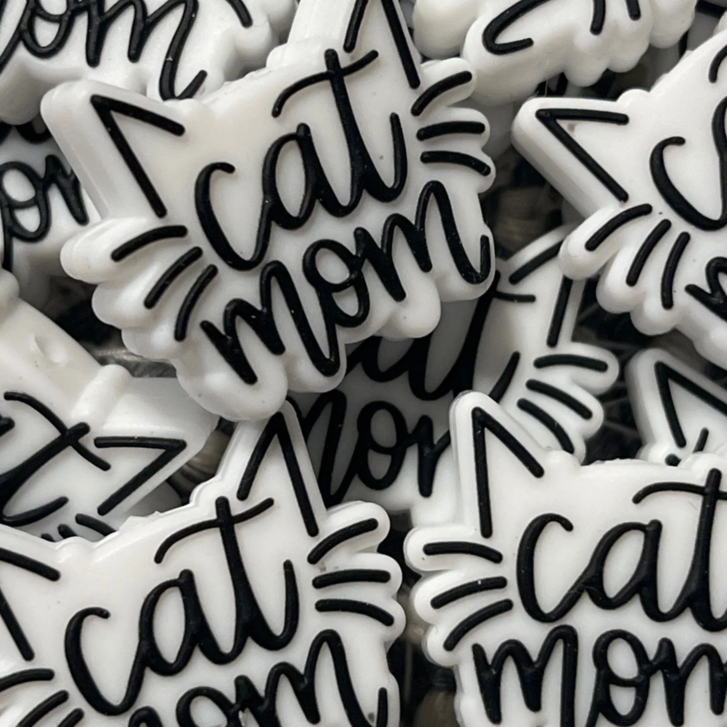Cat mom “white with whiskers”