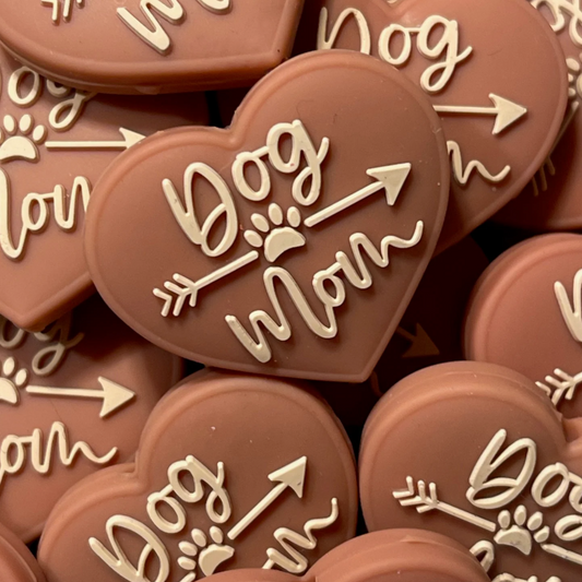 Heart shaped dog mom
